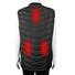 heated battery powered heated vest smart with prined pattern for winter