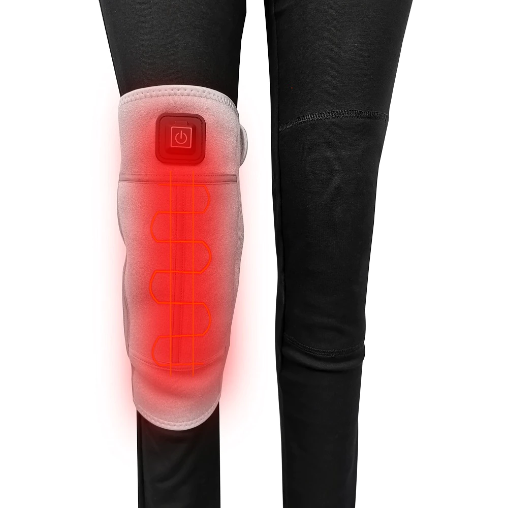 Electric Heated Knee Brace, Wrap Support Heating Pad Arthritis Pain Knee Massager Heating Knee Brace