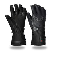 Dr.warm Heated Gloves for Men Women Electric Heated Leather Glove for Hand Warmer Outdoor Sports