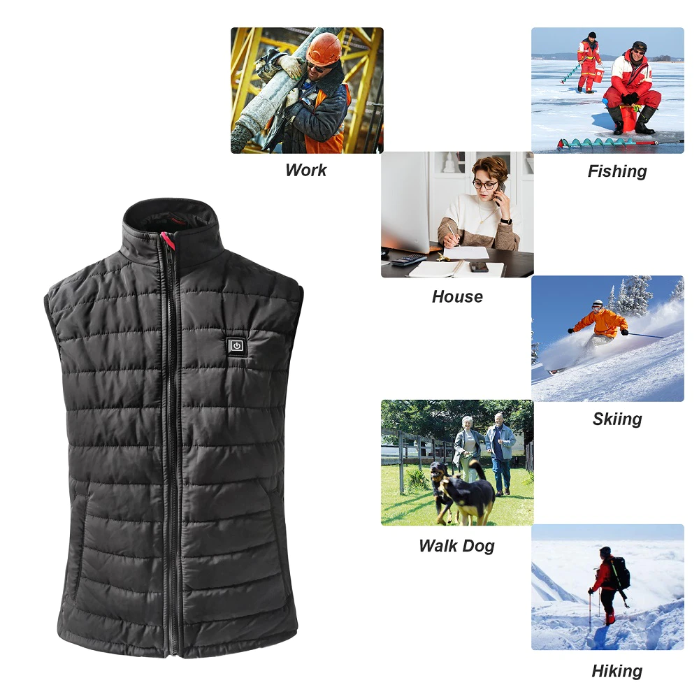 Best Winter custom usb battery safety ski hunting 5v heated vest and winter battery heated vest for hunting Factory Price-Dr. Warm