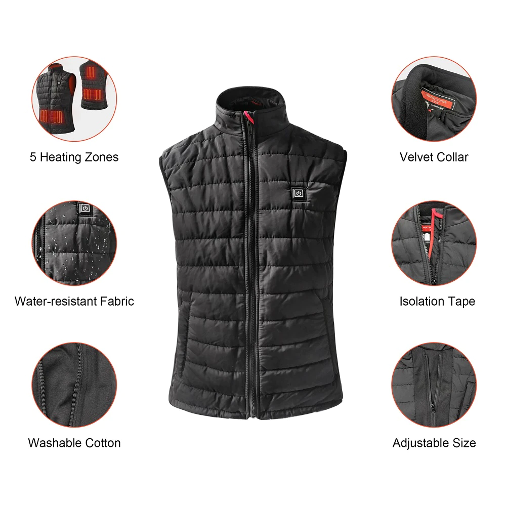 Dr. Warm stock heated winter jacket with shock absorption for ice house