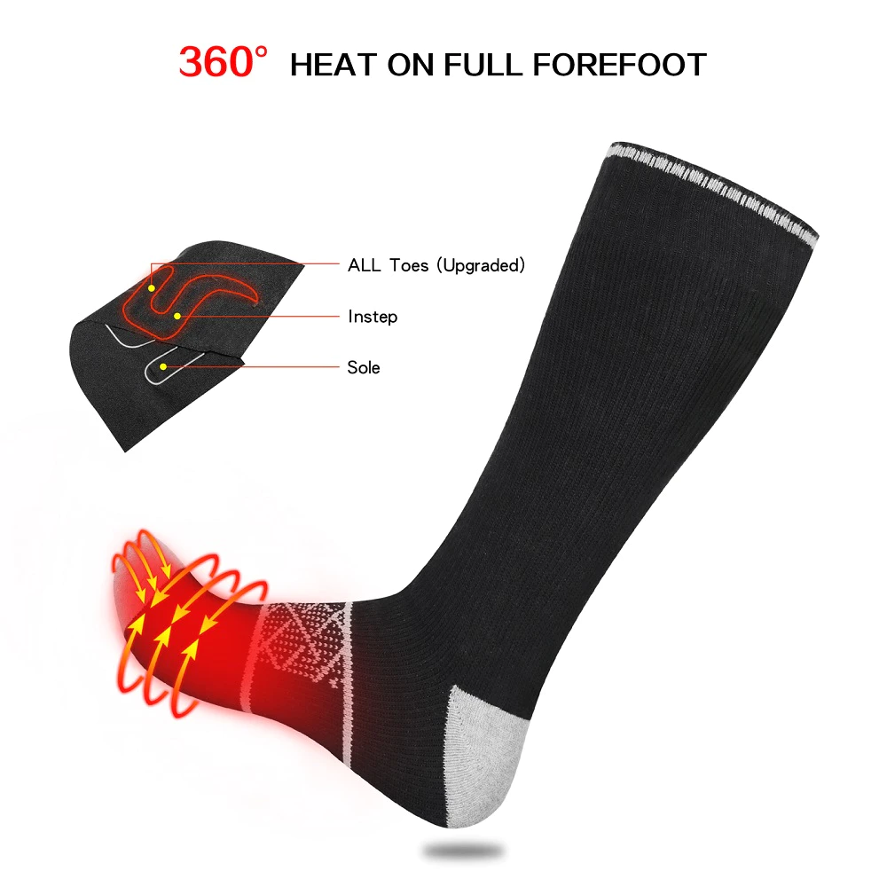 Dr. Warm heated battery heated socks with smart design for indoor use