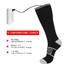 heated rechargeable heated socks soft with prined pattern for ice house