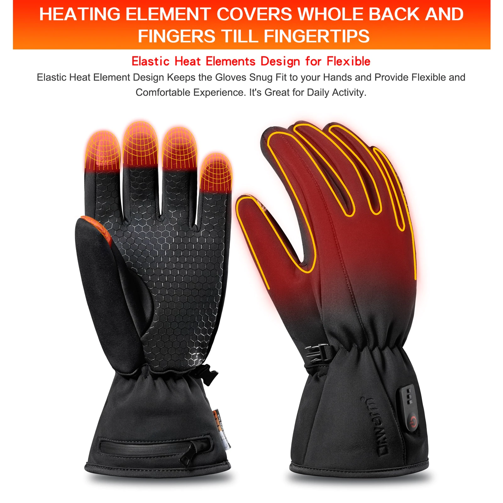 Dr. Warm heating electric hand warmer gloves for home