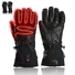high quality battery heated gloves uk riding with prined pattern for outdoor