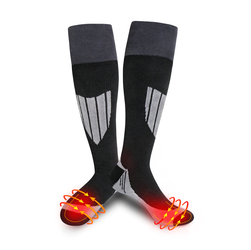 Electric Thermal Men Women Battery Heated Socks OEM Personalized Design Winter Warm Cotton Socks