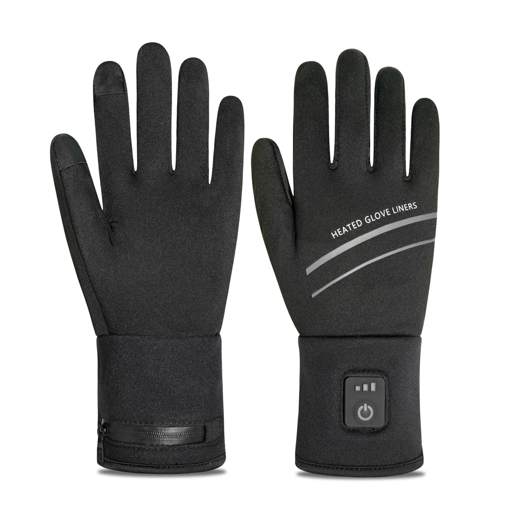 Windproof Driving Cycling Lithium Battery Winter Ski Kids Motorcycle Heating Gloves
