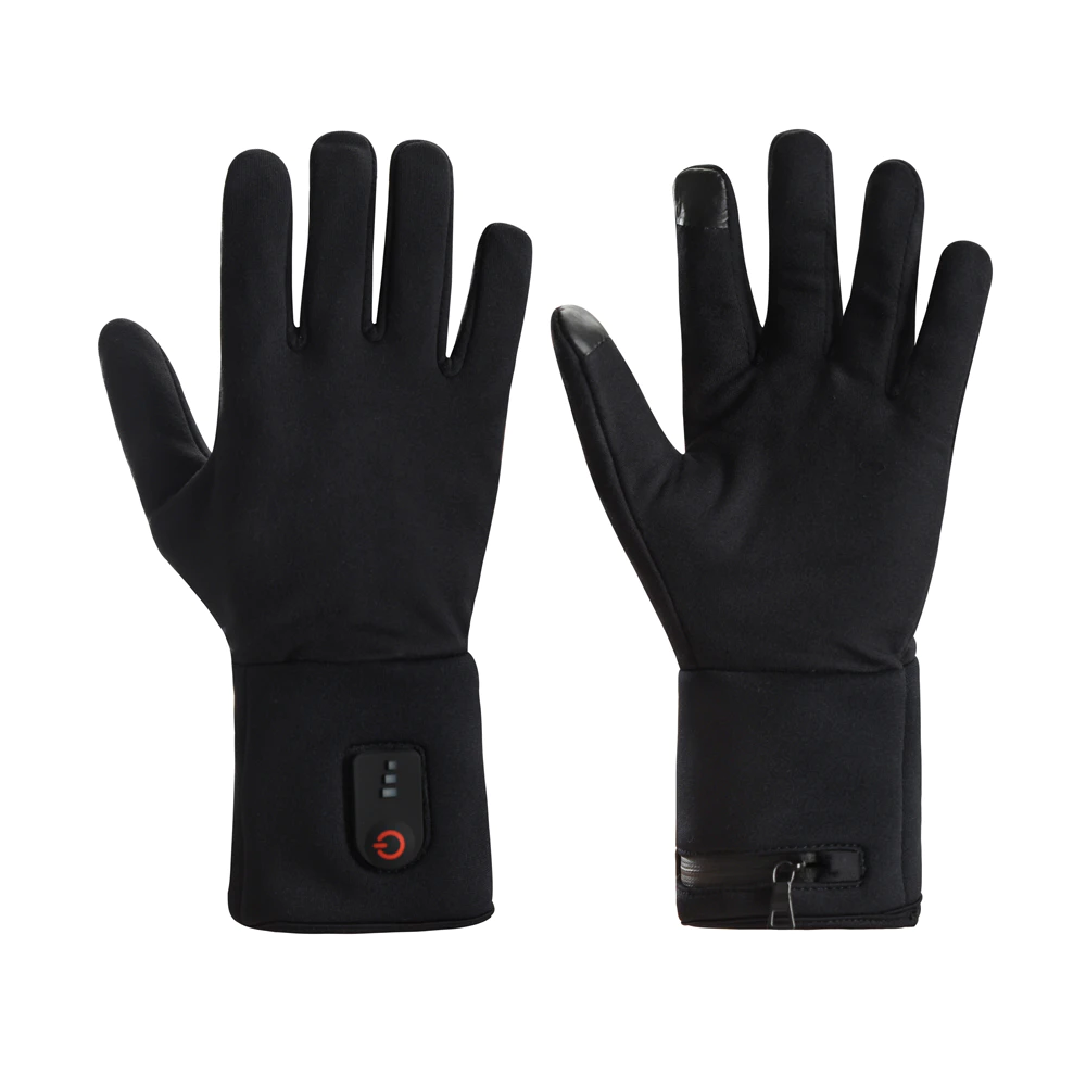 Factory Rechargeable Battery Electric Winter Inner Thin Heated Gloves for Cycling Fishing