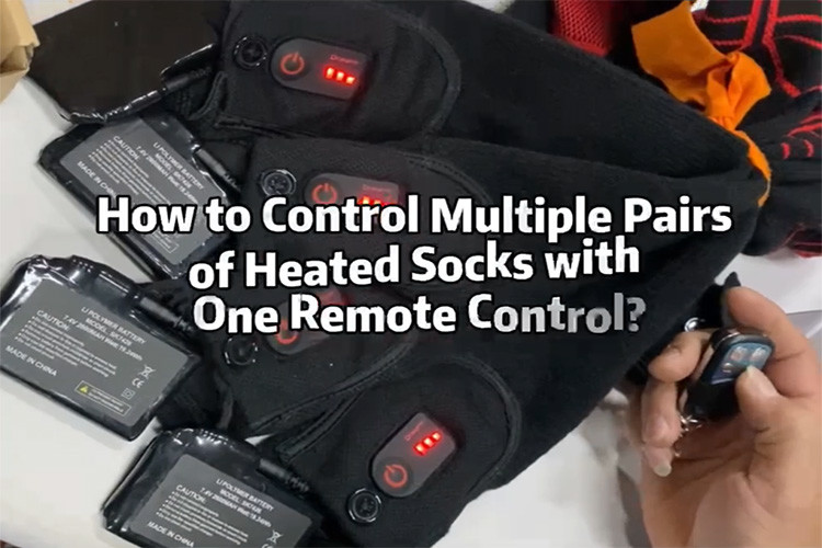 How to repair the heated socks with the remote controller?