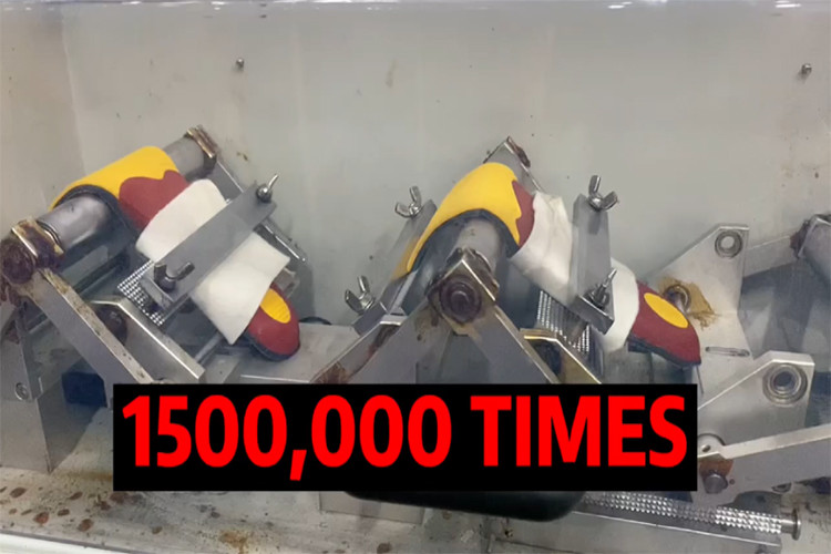 1500,000 Times of Bending Resistance Test of Heated Insoles