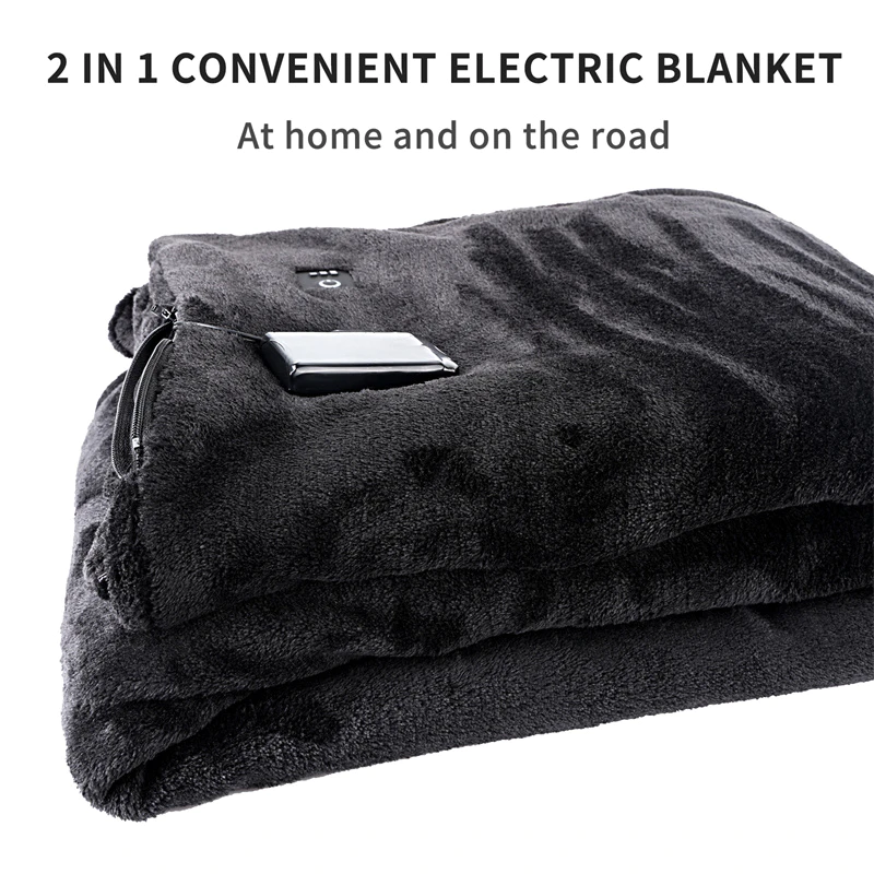 Super soft throw blanket wool weighted heating electric blanket