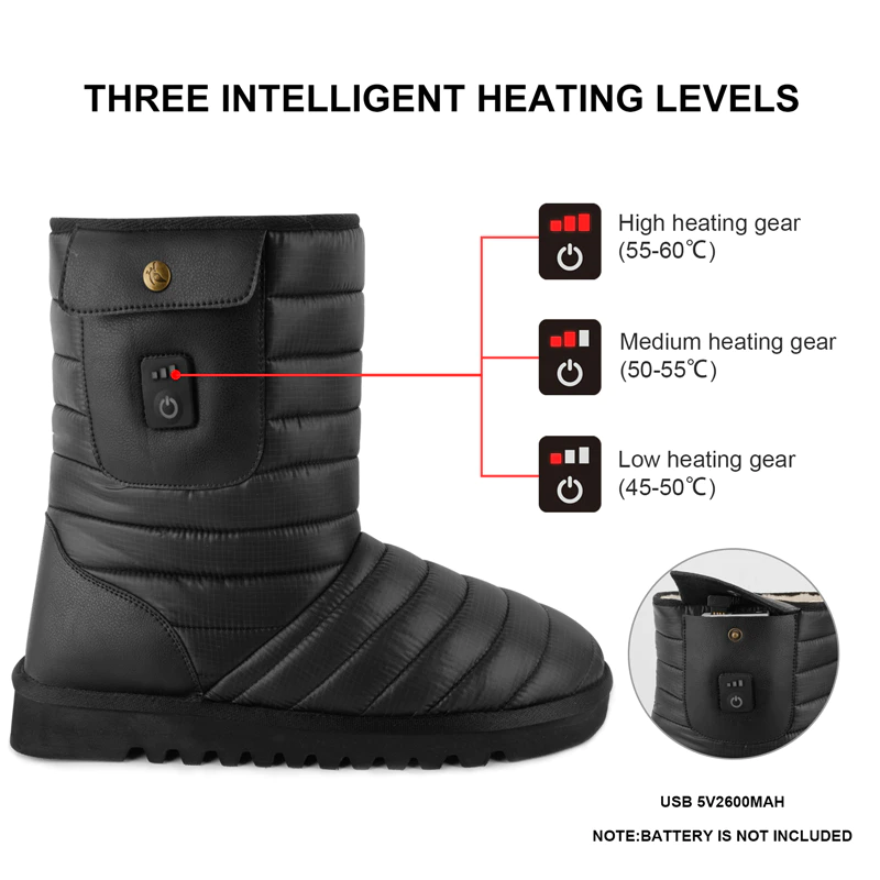 Heating Boots Customized Logo with Battery Remote Control Heating Boots for Men and Women