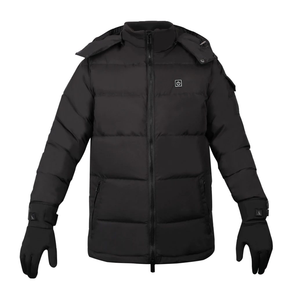 Custom Wholesale Unisex Black Heated Jacket Factory for men and women