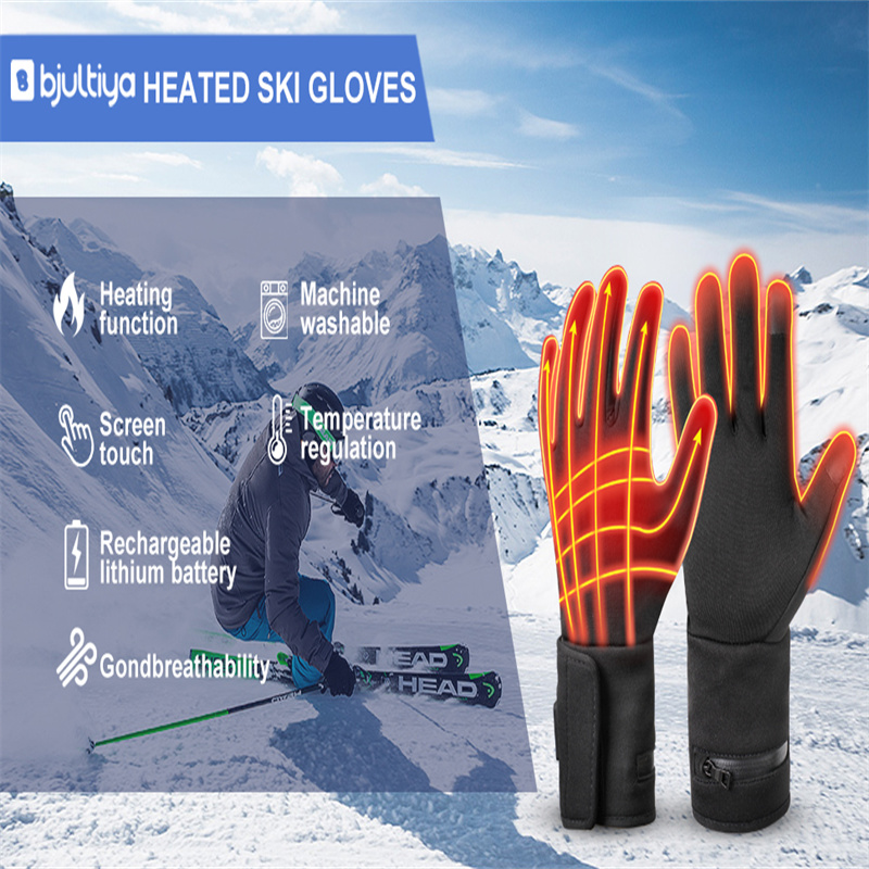Professional Reusable Electric Rechargeable gloves,Thin heated gloves with battery,touch screen skiing heated gloves for unisex Factory From China-Dr. Warm