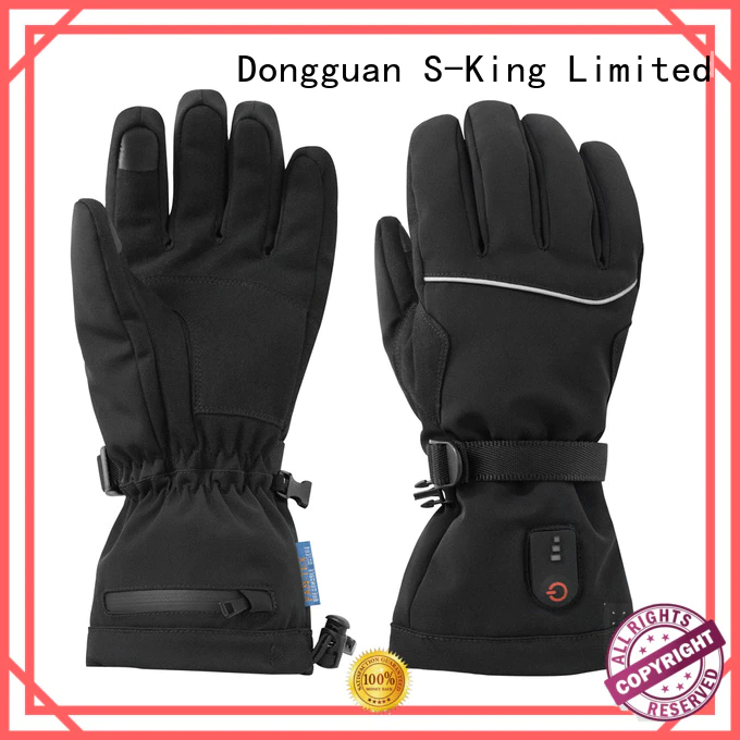 Dr. Warm men heated winter gloves with prined pattern for indoor use