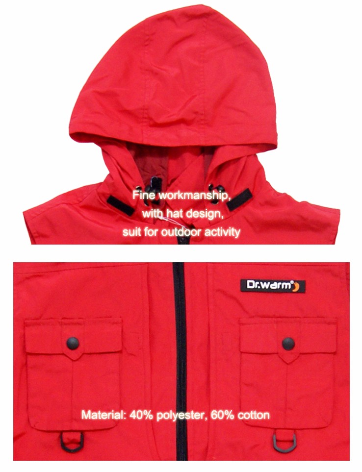 Dr. Warm heated battery operated heated vest keep you warm all day for outdoor-7