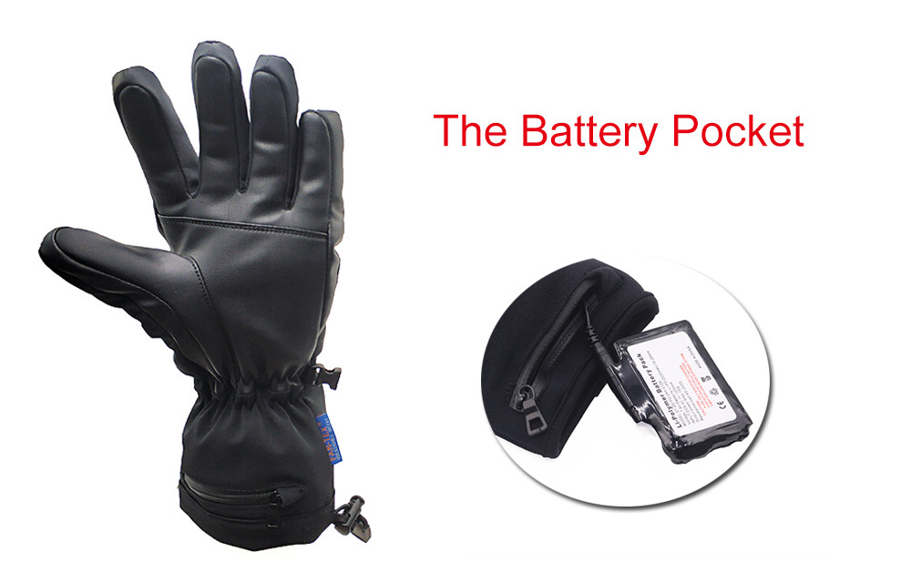 Dr. Warm suitable electric hand warmer gloves with prined pattern for winter