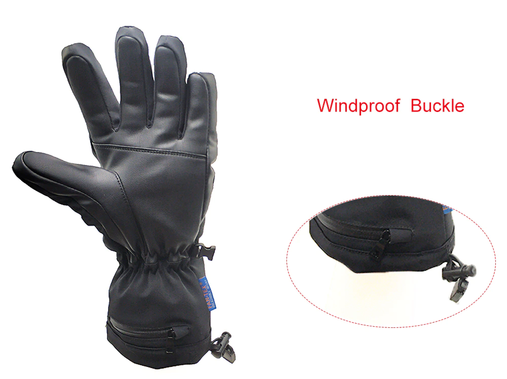 Dr. Warm suitable electric hand warmer gloves with prined pattern for winter