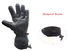 high quality battery operated heated gloves sports with prined pattern for winter