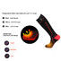 heated battery operated heated socks winter keep you warm all day for indoor use