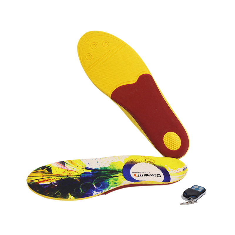 warm heated bluetooth insoles warmer with cotton for winter-1