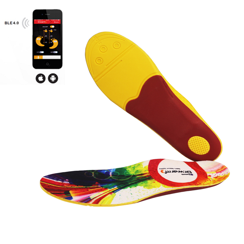 Dr. Warm skiing heated bluetooth insoles lasts for 3-7hours for ice house-1