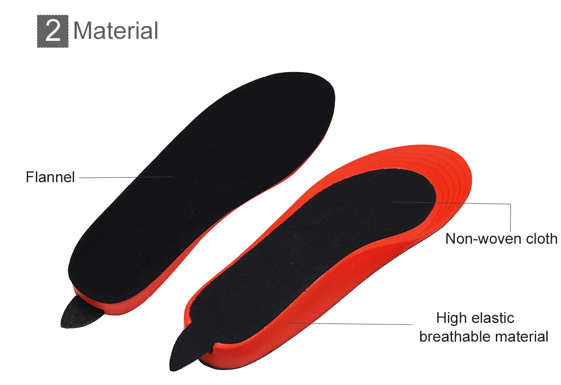 Dr. Warm wire battery operated insoles suit your foot shape for indoor use