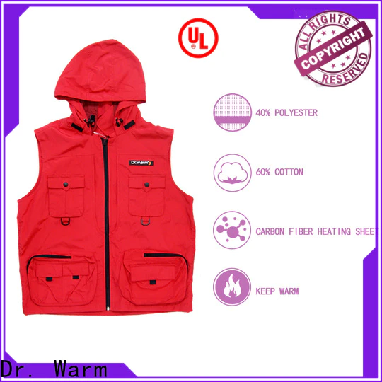 Dr. Warm healthy battery operated heated vest with prined pattern for ice house