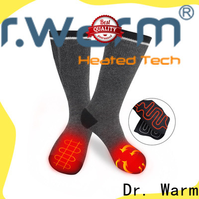 cotton best battery heated socks heating with prined pattern for indoor use