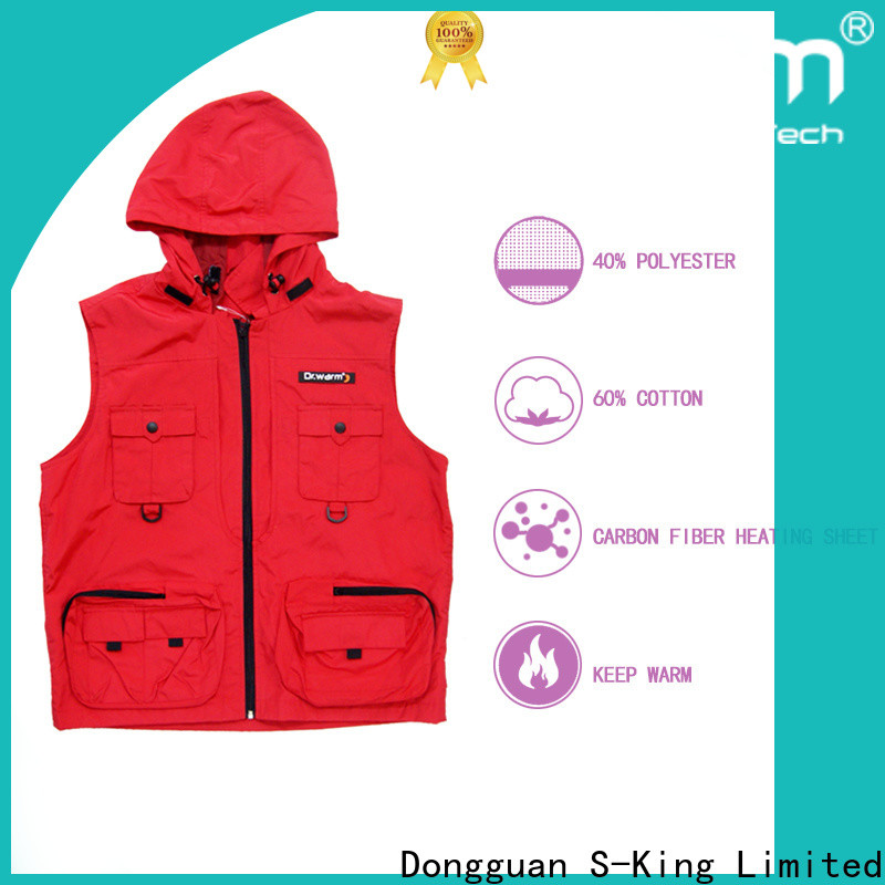 Dr. Warm health battery heated vest with prined pattern for home