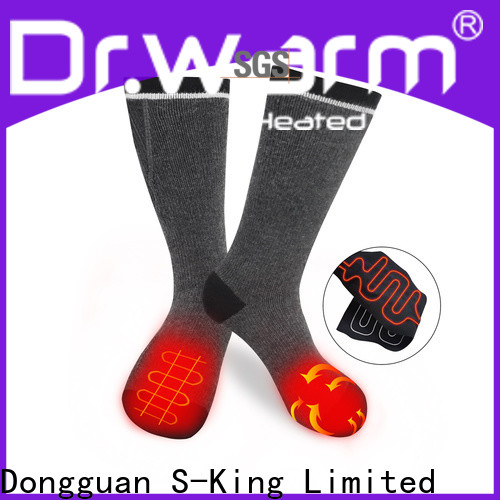 Dr. Warm cotton rechargeable heated socks keep you warm all day for outdoor