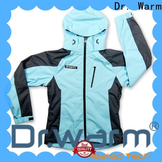 Dr. Warm grid heated hooded jacket with heel cushion design for ice house