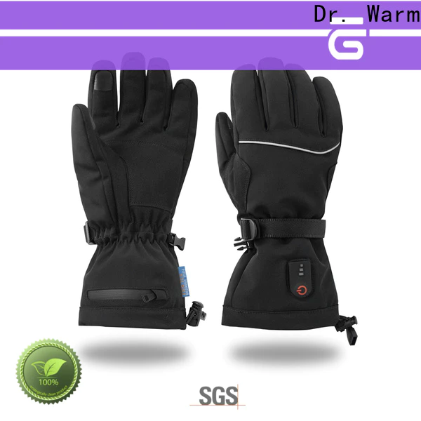 Dr. Warm screen battery operated heated gloves with prined pattern for indoor use
