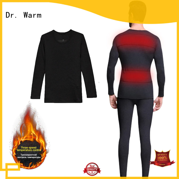 Dr. Warm heating battery operated underwear improves blood circulation for winter