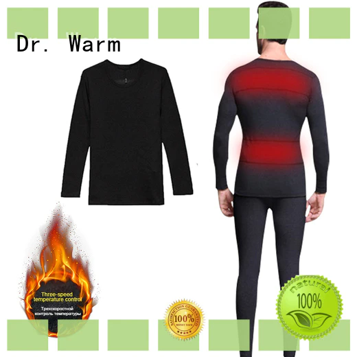 Dr. Warm comfortable battery heated thermal underwear improves blood circulation for indoor use