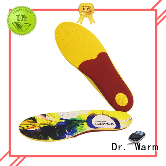 Dr. Warm control remote heated insoles suit your foot shape for indoor use