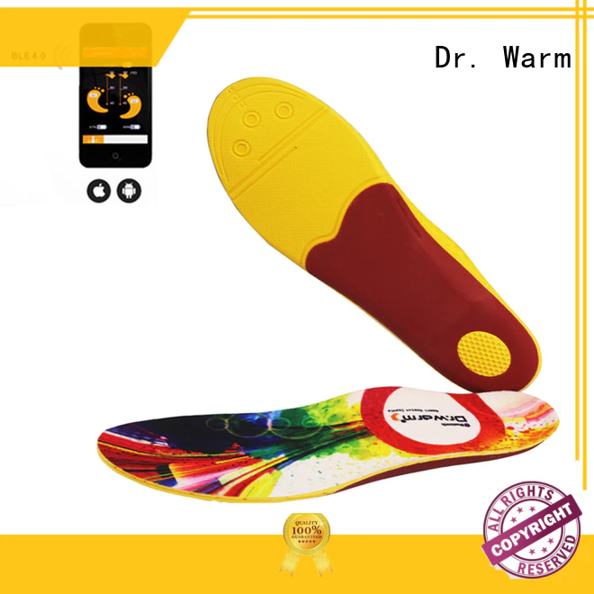 Dr. Warm skiing heated bluetooth insoles lasts for 3-7hours for ice house