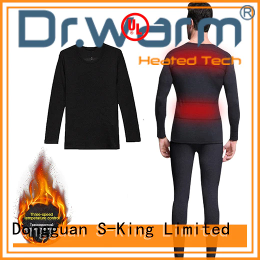Dr. Warm online battery powered heated long underwear improves blood circulation for home