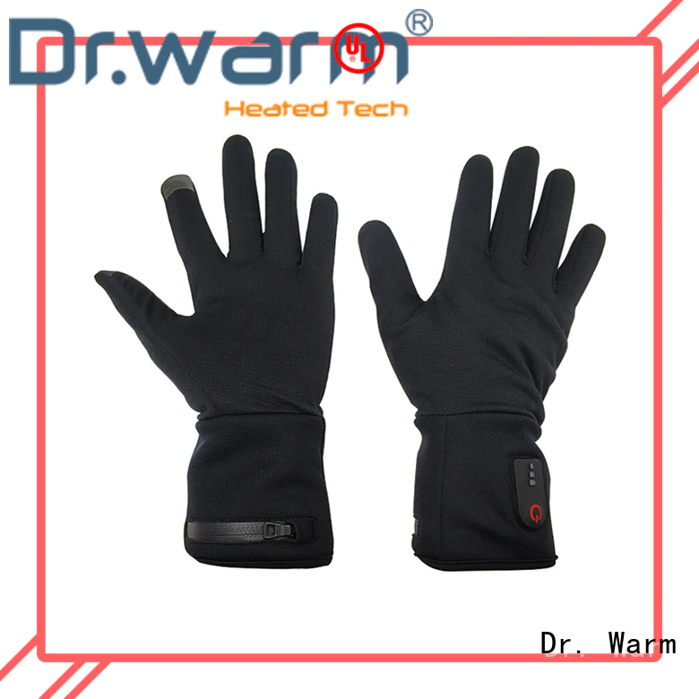 Dr. Warm sensitive battery operated gloves with prined pattern for indoor use