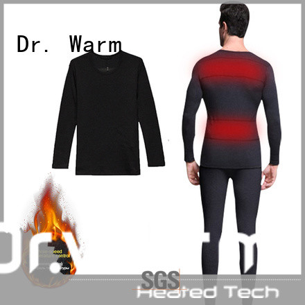 Dr. Warm sports electric heated underwear with prined pattern for indoor use