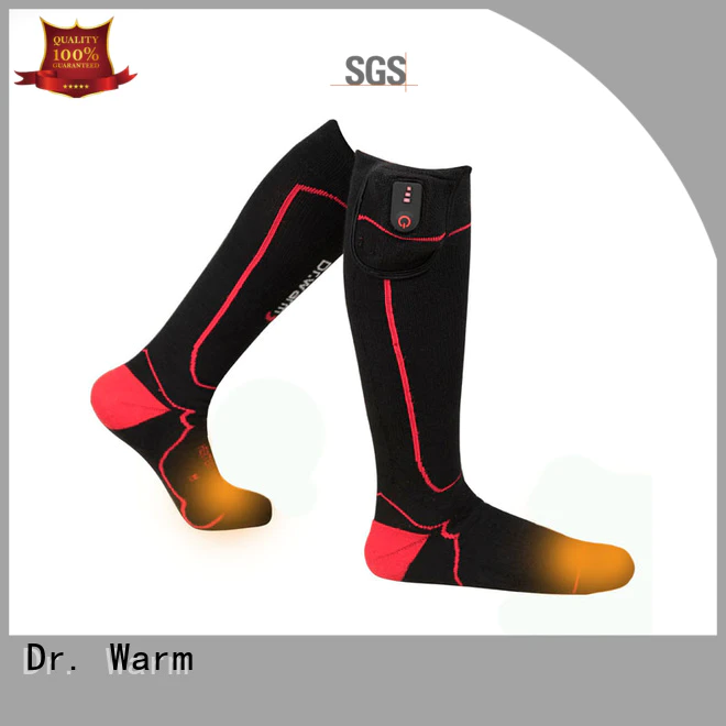 Dr. Warm soft battery operated heated socks improves blood circulation for ice house