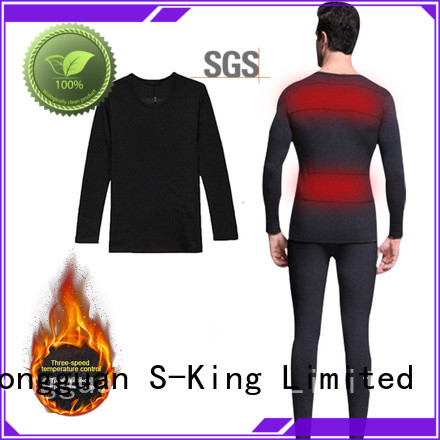 Dr. Warm washable battery heated thermal underwear improves blood circulation for outdoor