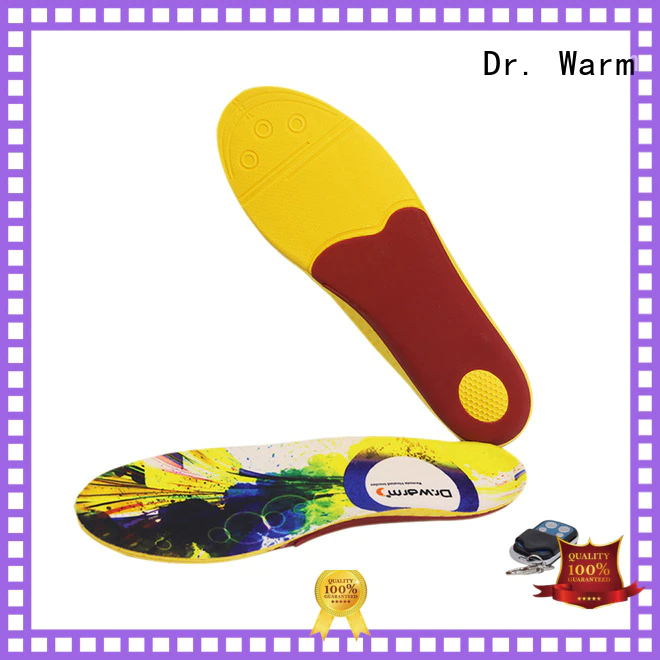 Dr. Warm rechargeable heated insoles fit to most shoes for outdoor
