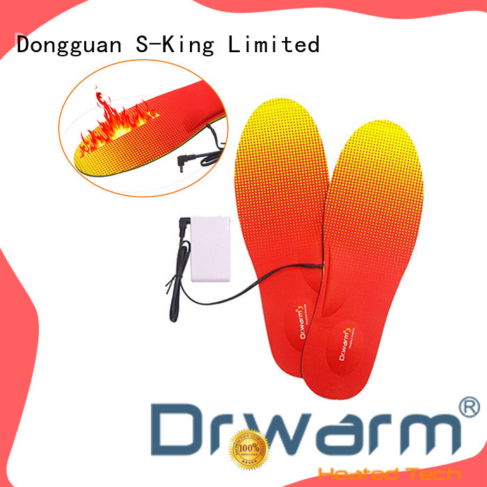 Dr. Warm wire battery powered heated insoles suit your foot shape for ice house