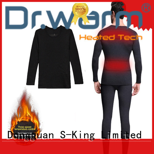 Dr. Warm washable electric heated underwear improves blood circulation for winter