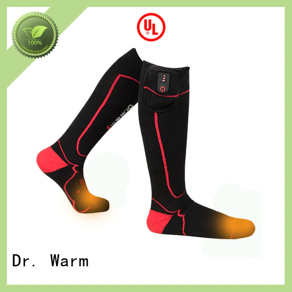 Dr. Warm warm battery powered heated socks with smart design for outdoor