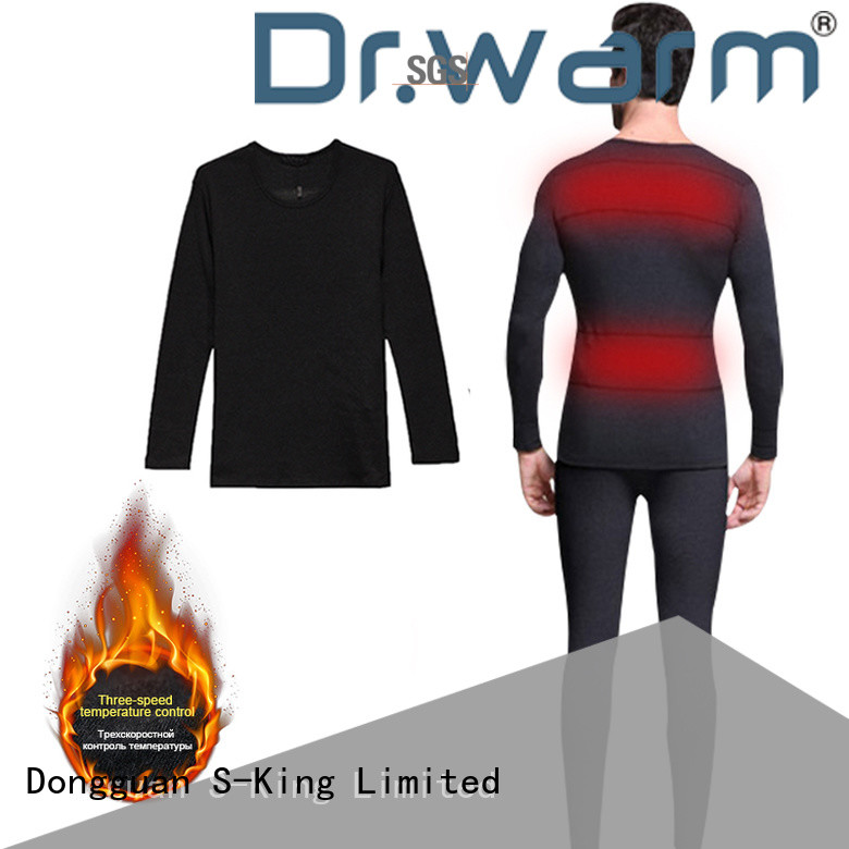 Dr. Warm clothes battery operated thermal underwear improves blood circulation for outdoor
