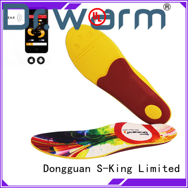 Dr. Warm rechargeable heated bluetooth insoles with cotton for winter