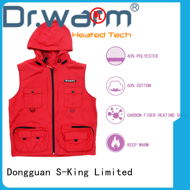 heated battery operated heated vest warming improves blood circulation for ice house