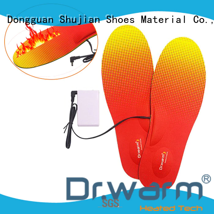 heated shoe insoles rechargeable for ice house Dr. Warm
